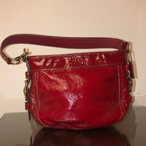 Coach Zoe bag 41869 red patent leather